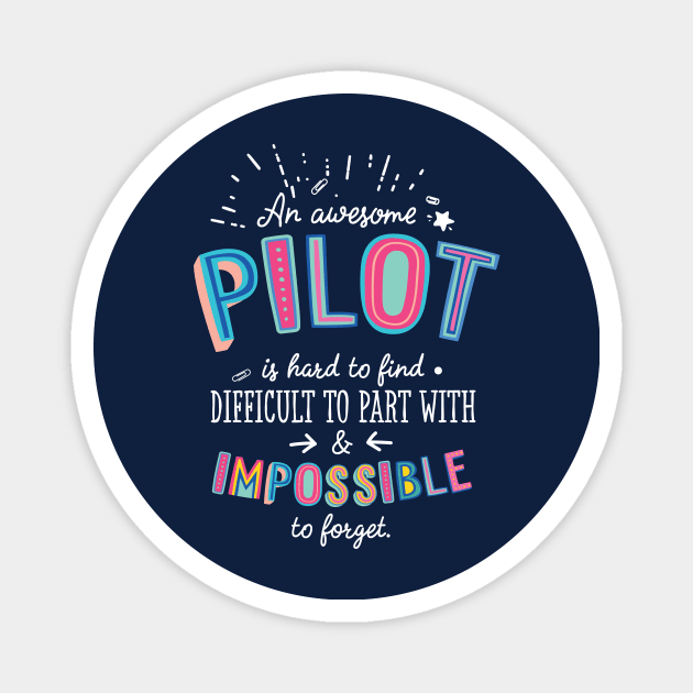 An awesome Pilot Gift Idea - Impossible to Forget Quote Magnet by BetterManufaktur